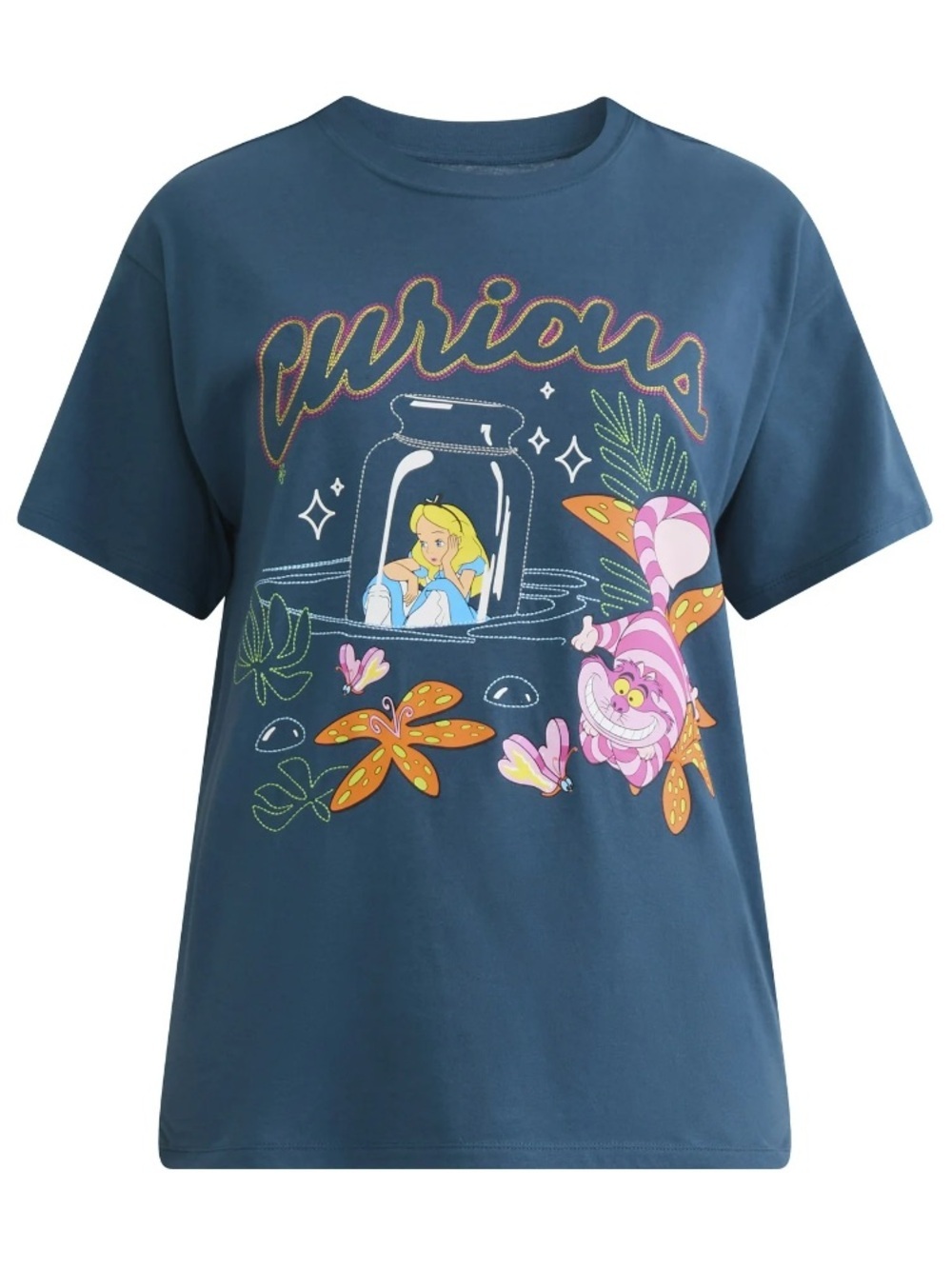 Disney Alice in Wonderland  T- Shirt Curious Women's Size XS (0-2)